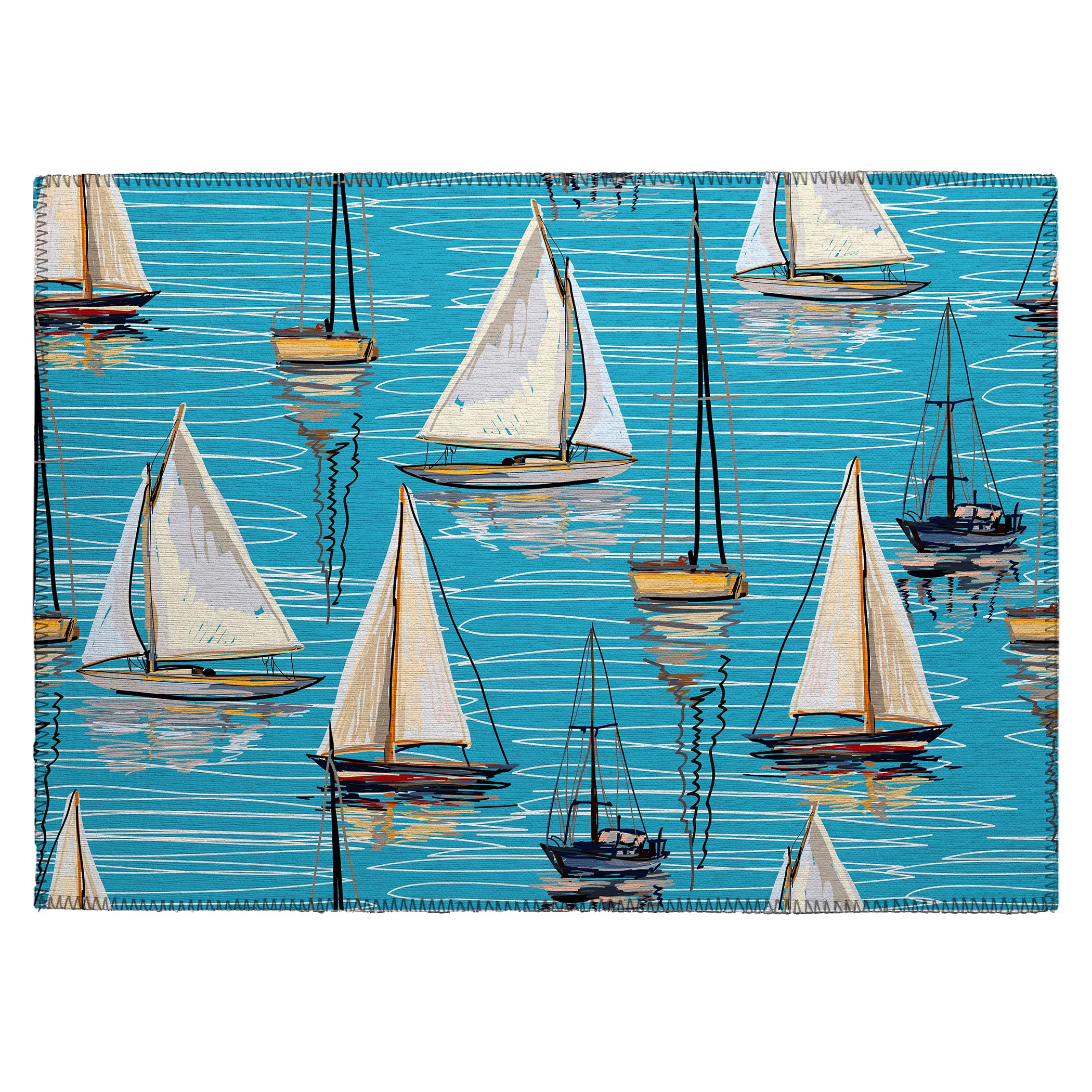 Dalyn Rugs Harbor Ha8 Teal Washable 2'6" X 3'10" Indoor Outdoor Area Rug, Easy Clean, Machine Washable, Non Shedding, Bedroom, Living Room, Dining Room, Kitchen, Patio Rug