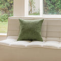 Home Brilliant Linen Pillow Cover 20 X 20 Decorative Throw Pillow For Bed, Couch, Sofa, Living Room, 1 Pc, 20X20 Inch, Green