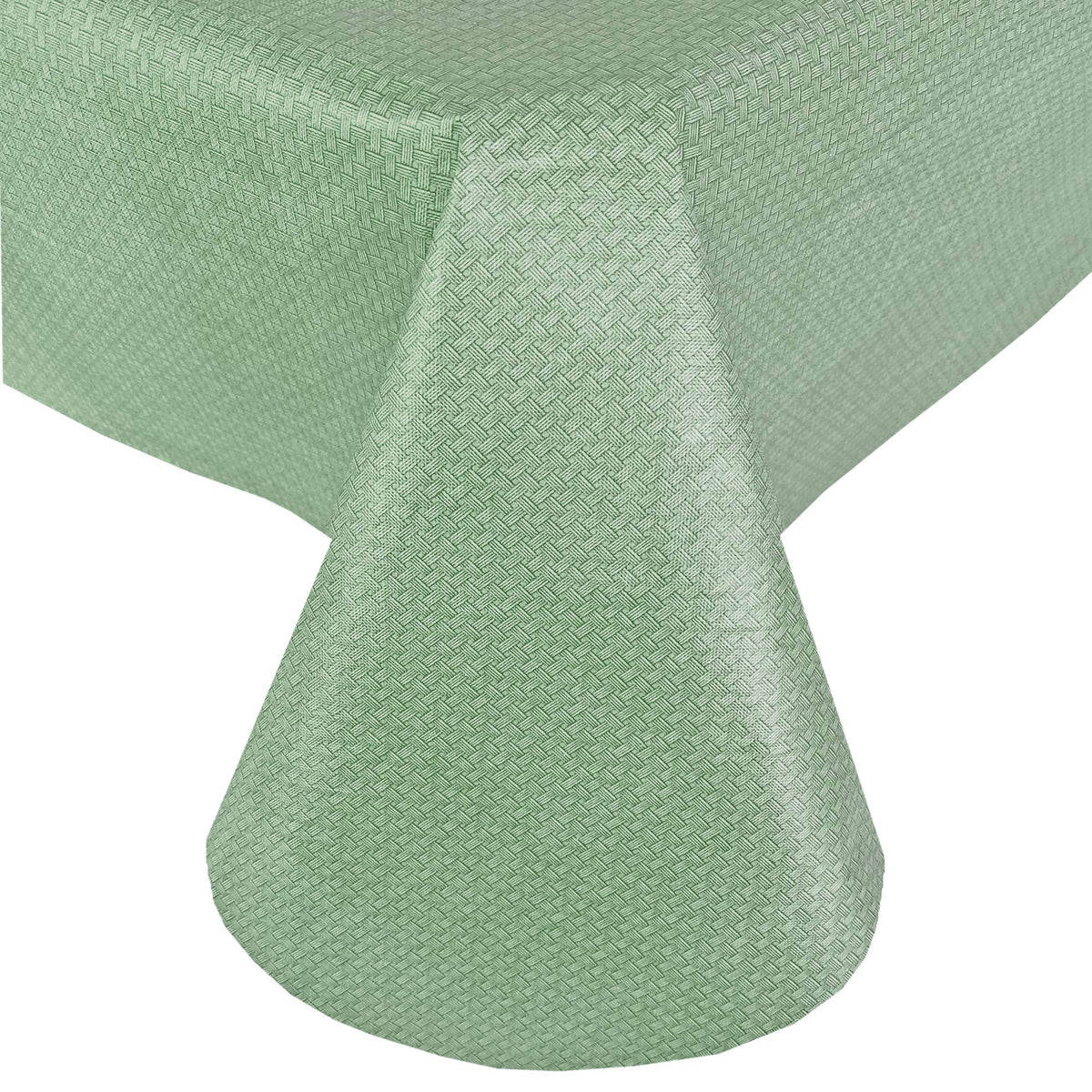 Newbridge Basketweave Solid Color Vinyl Flannel Backed Tablecloth, Basket Weave Textured Look Indooroutdoor Waterproof Tableclot