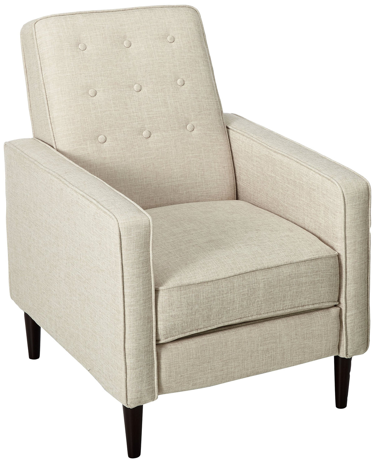 Christopher Knight Home Macedonia Mid Century Modern Tufted Back Fabric Recliner (Cream)