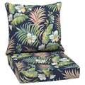 Arden Selections Outdoor Deep Seat Set, 24 X 24, Rain-Proof, Fade Resistant, Deep Seat Bottom And Back Cushion 24 X 24, Simone B