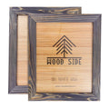 Rustic Wooden Picture Frames 8x10 - Old Dark Grey - Set of 2-100% Natural Eco Solid Wood and High Definition Real Glass for Wall