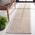 SAFAVIEH Natural Fiber Collection Runner Rug - 26 x 12, Marble, Sisal Design, Easy Care, Ideal for High Traffic Areas in Livin