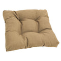 Blazing Needles Indoor/Outdoor Square Tufted Chair Cushion, 19 x 19, Sandstone