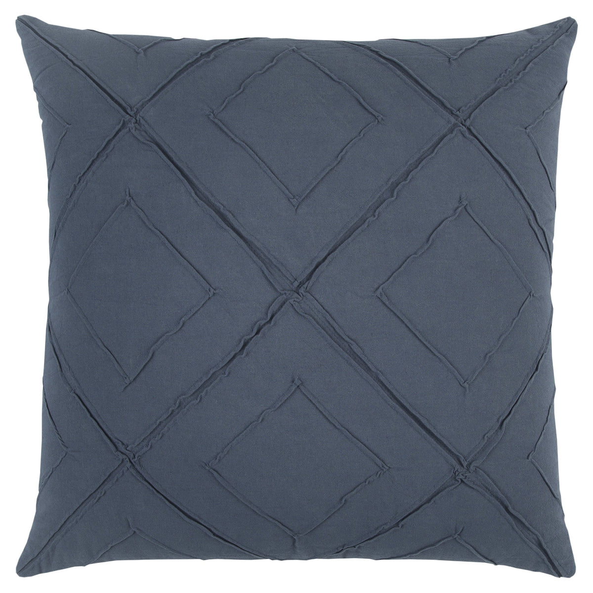 Rizzy Home | T13203 | Poly Fill Decorative Pillow | 20&quot;x20&quot; Blue Geometirc