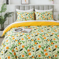 Honeilife Duvet Cover Queen Size - Cotton Comforter Cover Floral Duvet Cover Sets 3-Pc, Wildflower Duvet Cover With Zipper Closu