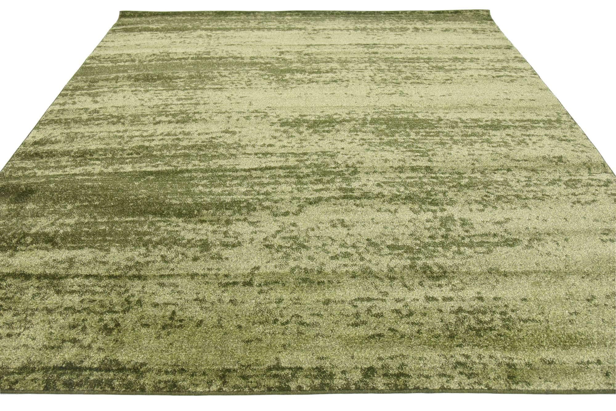 Unique Loom Del Mar Collection Area Rug - Lucille (7' 10'' Square, Green/ Hunter Green)