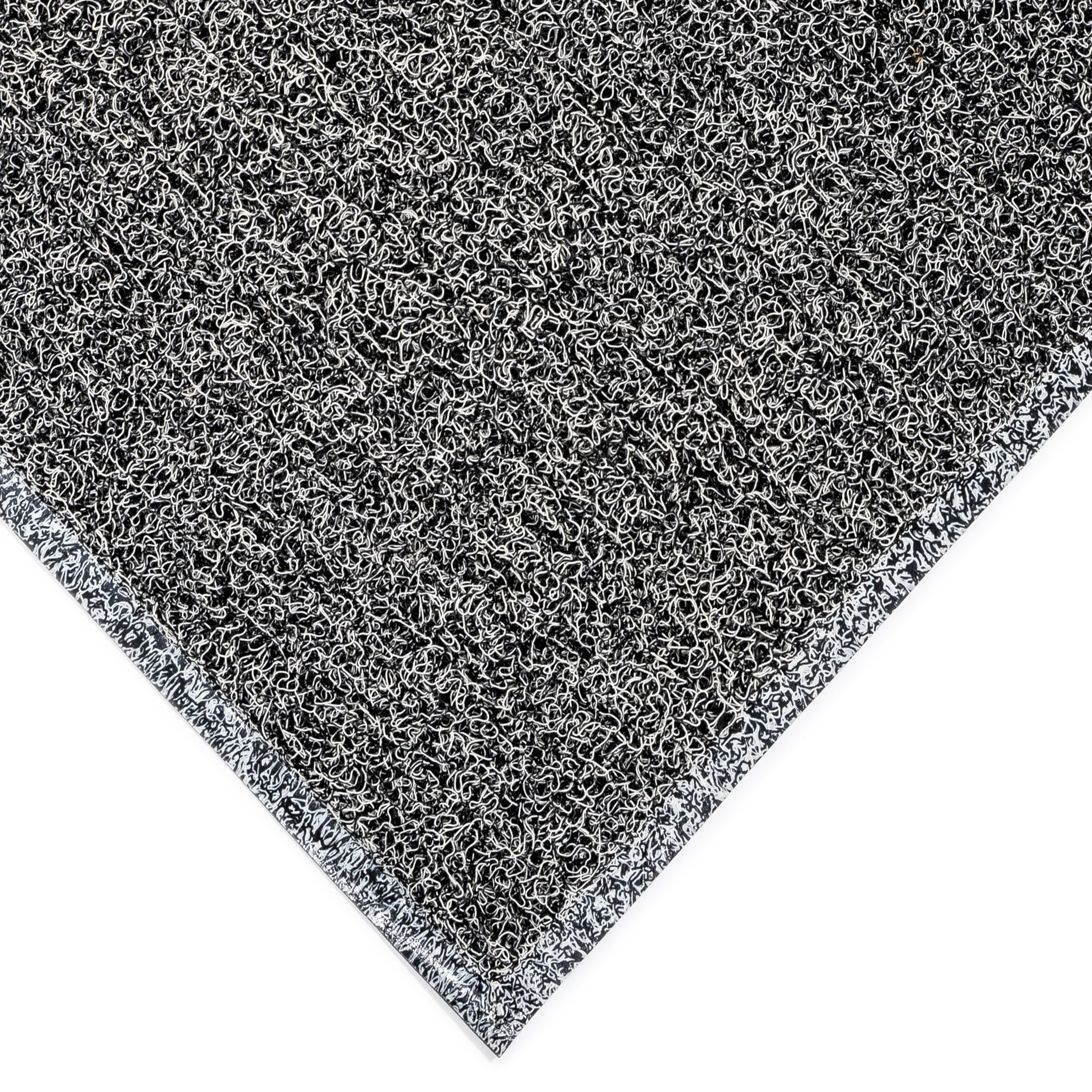 Floortex® Doortex® Twistermat Indoor Entrance Mat, Black/White - 48&quot; X 72&quot;