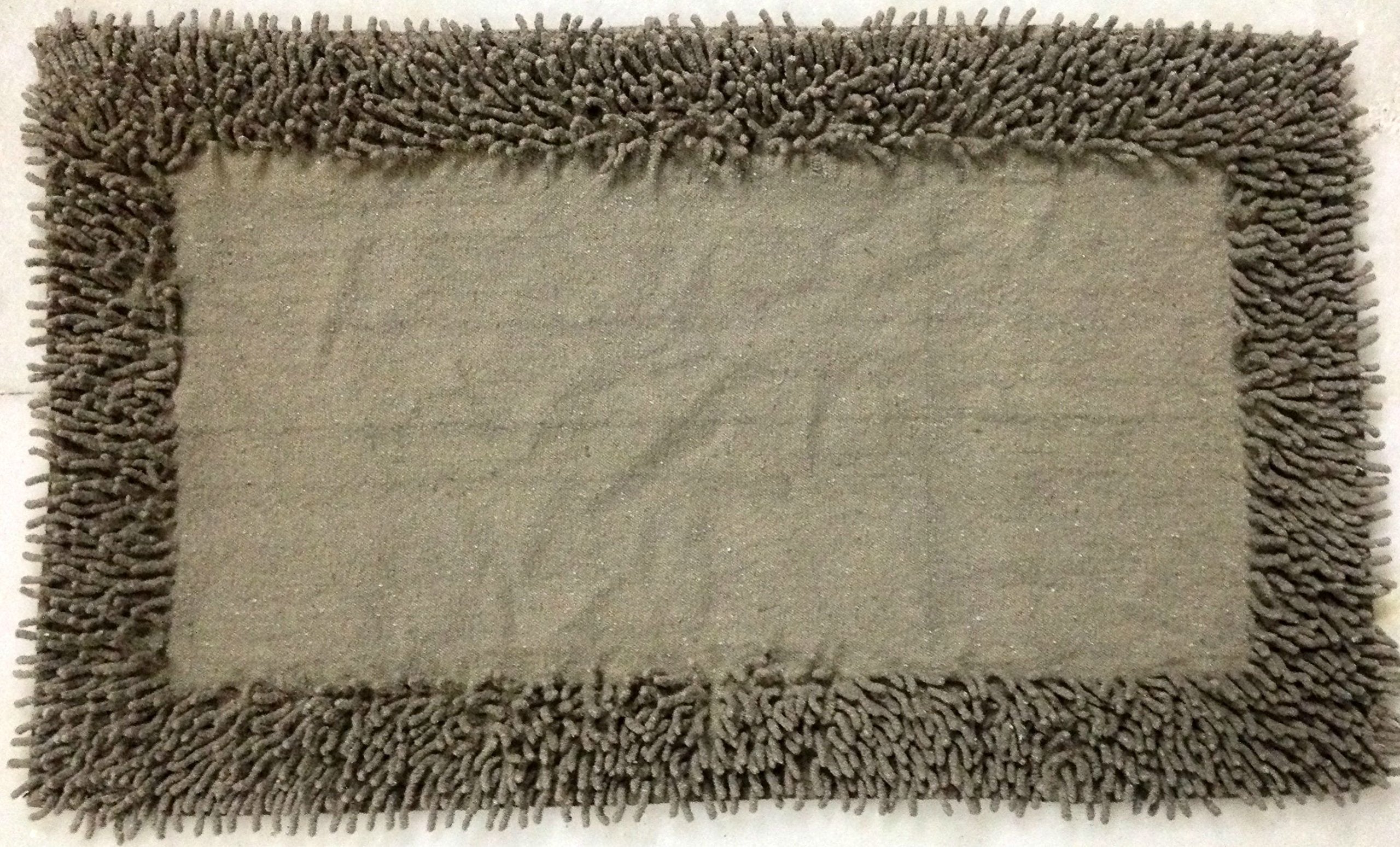 Modern Homes Brown Chenille Tufted Cotton Bath Mat or Door Mat