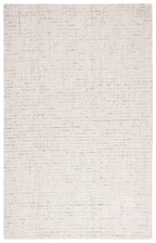 Safavieh Abstract Collection Accent Rug - 4' X 6', Ivory & Light Grey, Handmade Wool, Ideal For High Traffic Areas In Entryway,
