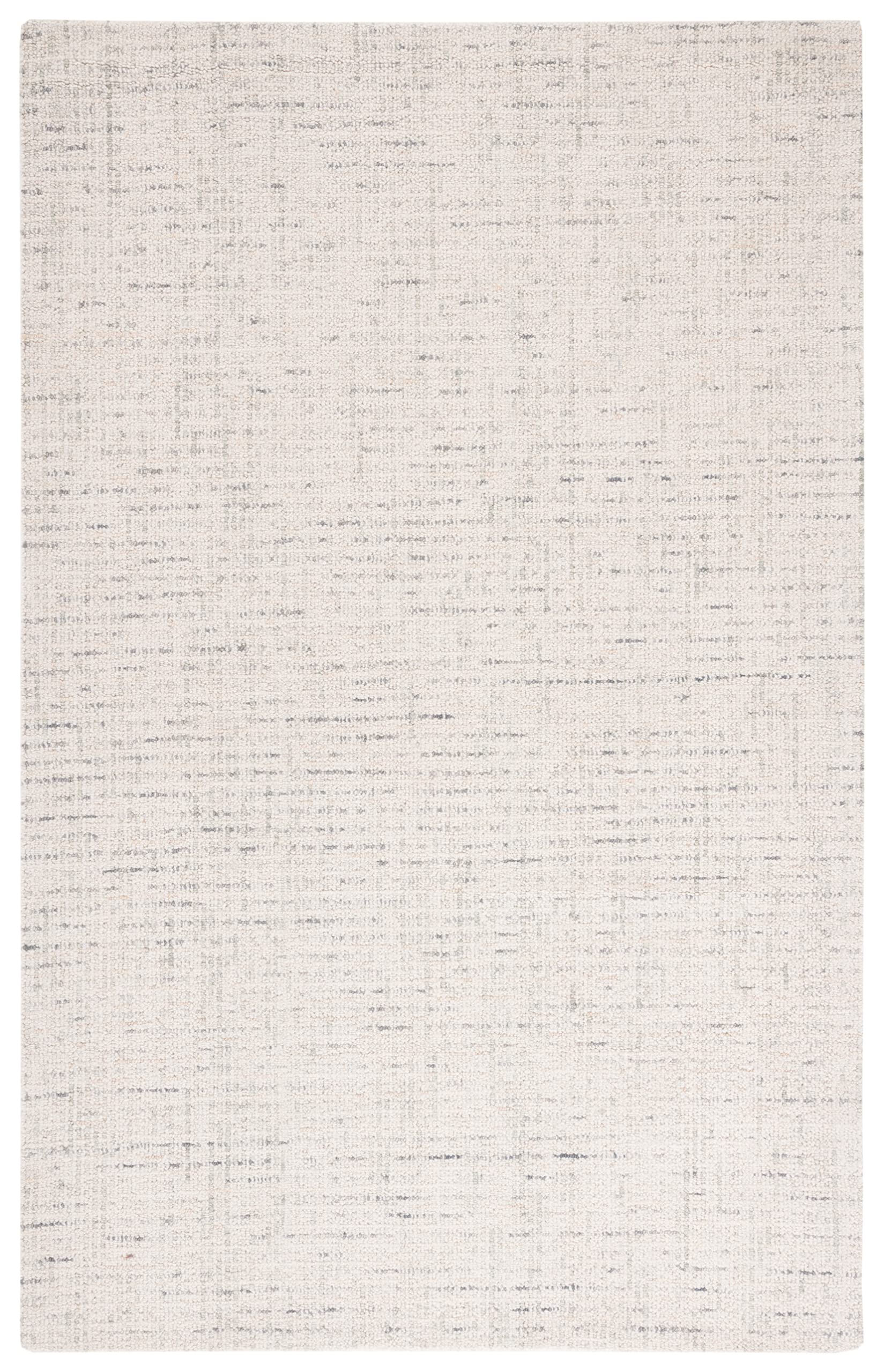 Safavieh Abstract Collection Accent Rug - 4' X 6', Ivory & Light Grey, Handmade Wool, Ideal For High Traffic Areas In Entryway,