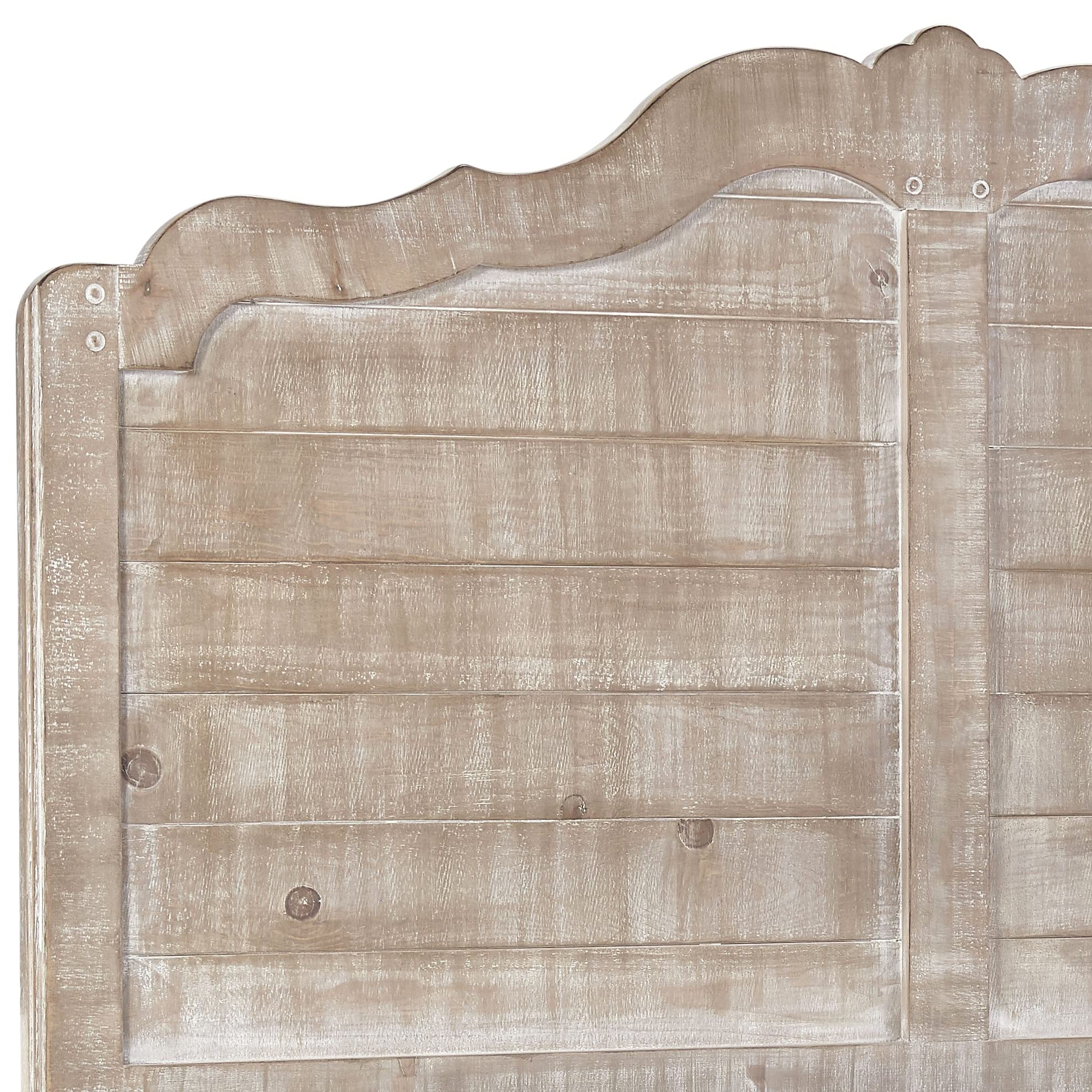 Progressive Furniture Chatsworth Full Panel Bed Distressed Chalk