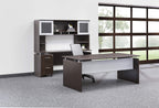 Mayline MNDS63LDC Medina Straight Edge Desk, 63"W, Mocha Laminate