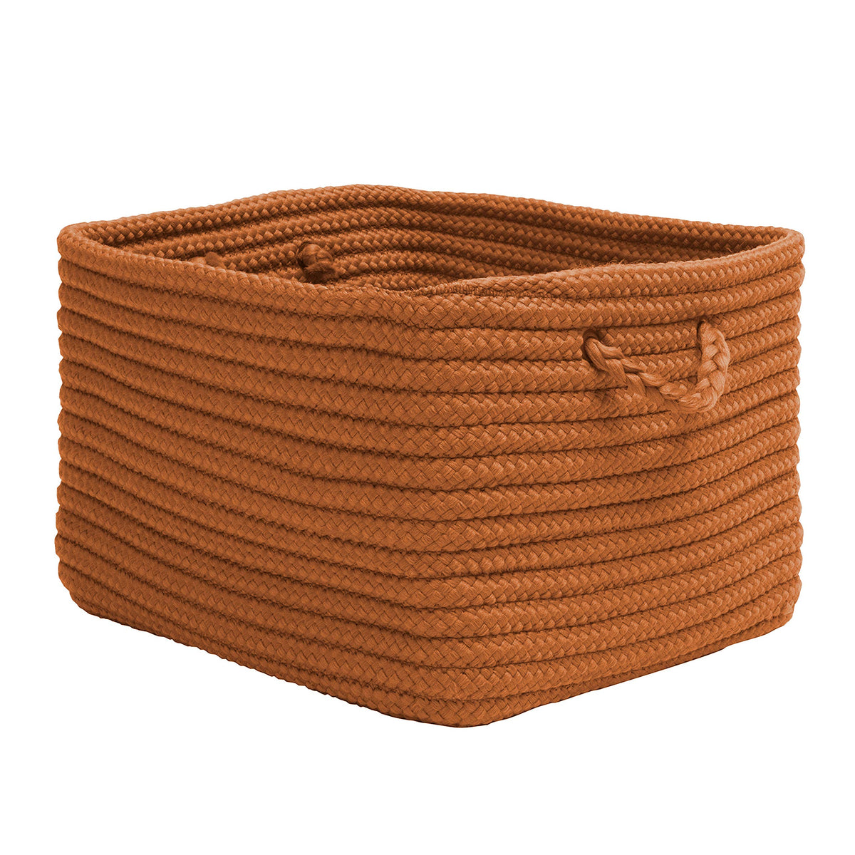 Colonial Mills Modern Farmhouse Home Basket, 14&quot;X8&quot;X10&quot;, Pumpkin