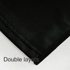 Lemomo 100% Blackout Curtains 52 X 95 Inch/Black Curtains 2 Panels With Black Lining Room Darkening Thermal Insulated Bedroom Cu