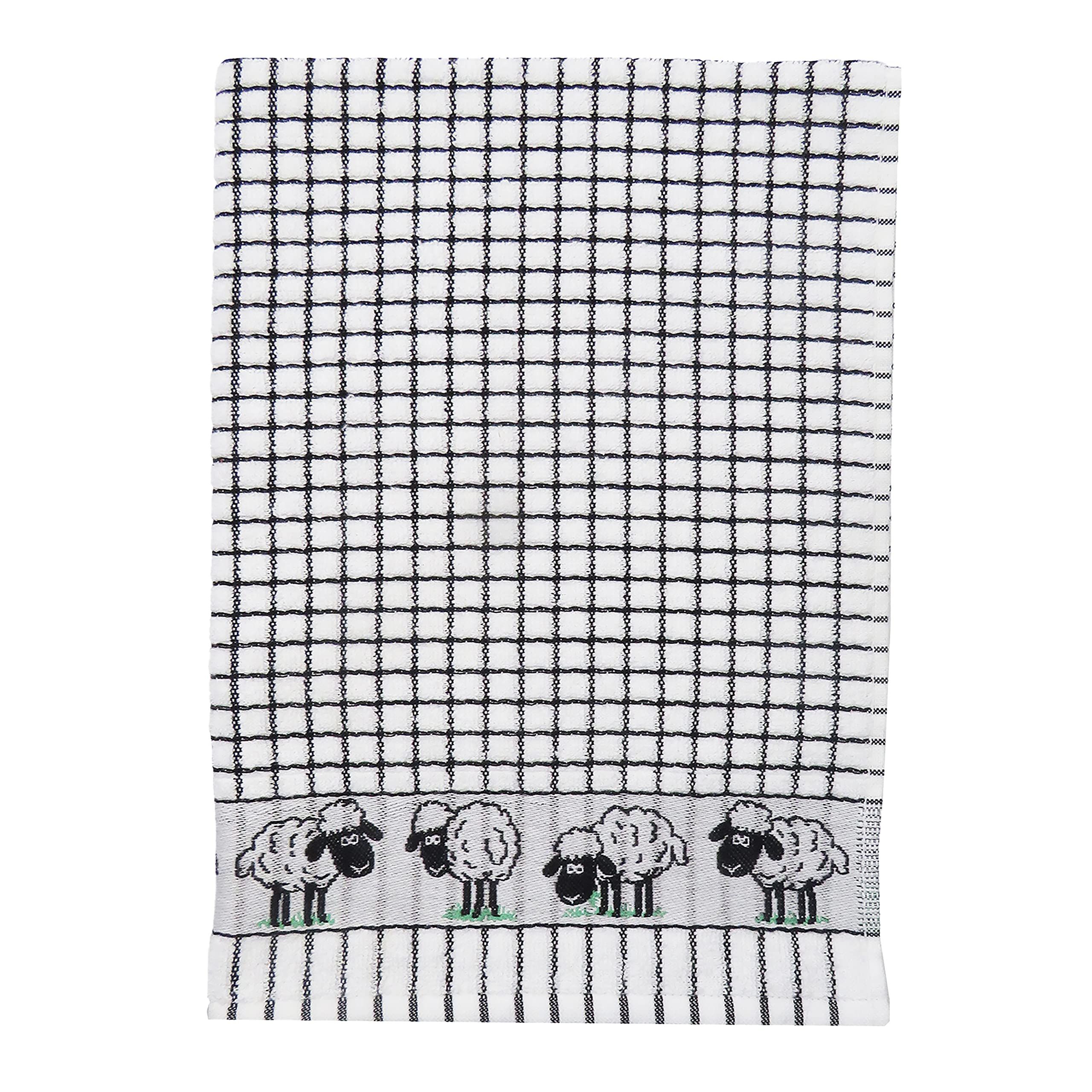 Samuel Lamont Poli Dri 100% Cotton Dish Towel - Black Sheep