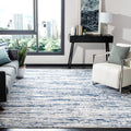 SAFAVIEH Amelia Collection Area Rug - 8 x 10, Grey & Navy, Modern Abstract Design, Non-Shedding & Easy Care, Ideal for High Tr