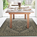 Fh Home Flat Woven Outdoor Rug - Waterproof, Easy To Clean, Stain Resistant - Premium Polypropylene Yarn - Vintage - Porch, Deck