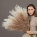 Perfnique Faux Pampas Grass, 9Pcs Pompas, Large Pampas Grass, 38' Tall Pampas Grass For Floor Vase, Pampas Grass Decor Tall For