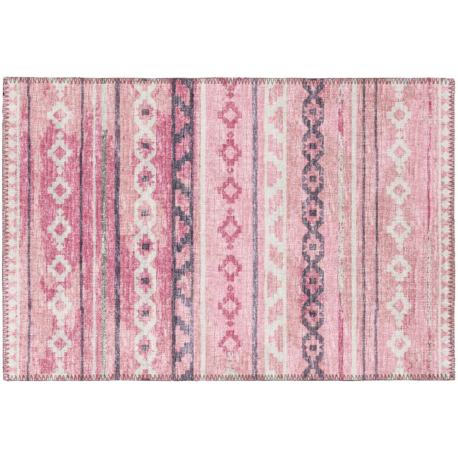 Sedona Sn10 Pink Bohemian Rug Rectangle 10' X 14'