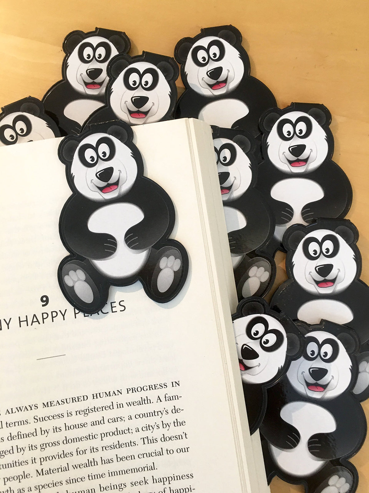 Panda Clip Bookmarks For Kids Students Cool Cute Animal Set Of 10 Bulk Bookmark Funny Wacky Classroom Reading Incentives Library