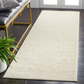 Safavieh Adirondack Collection Runner Rug - 26 x 10, Ivory & Beige, Oriental Medallion Design, Non-Shedding & Easy Care, Ideal