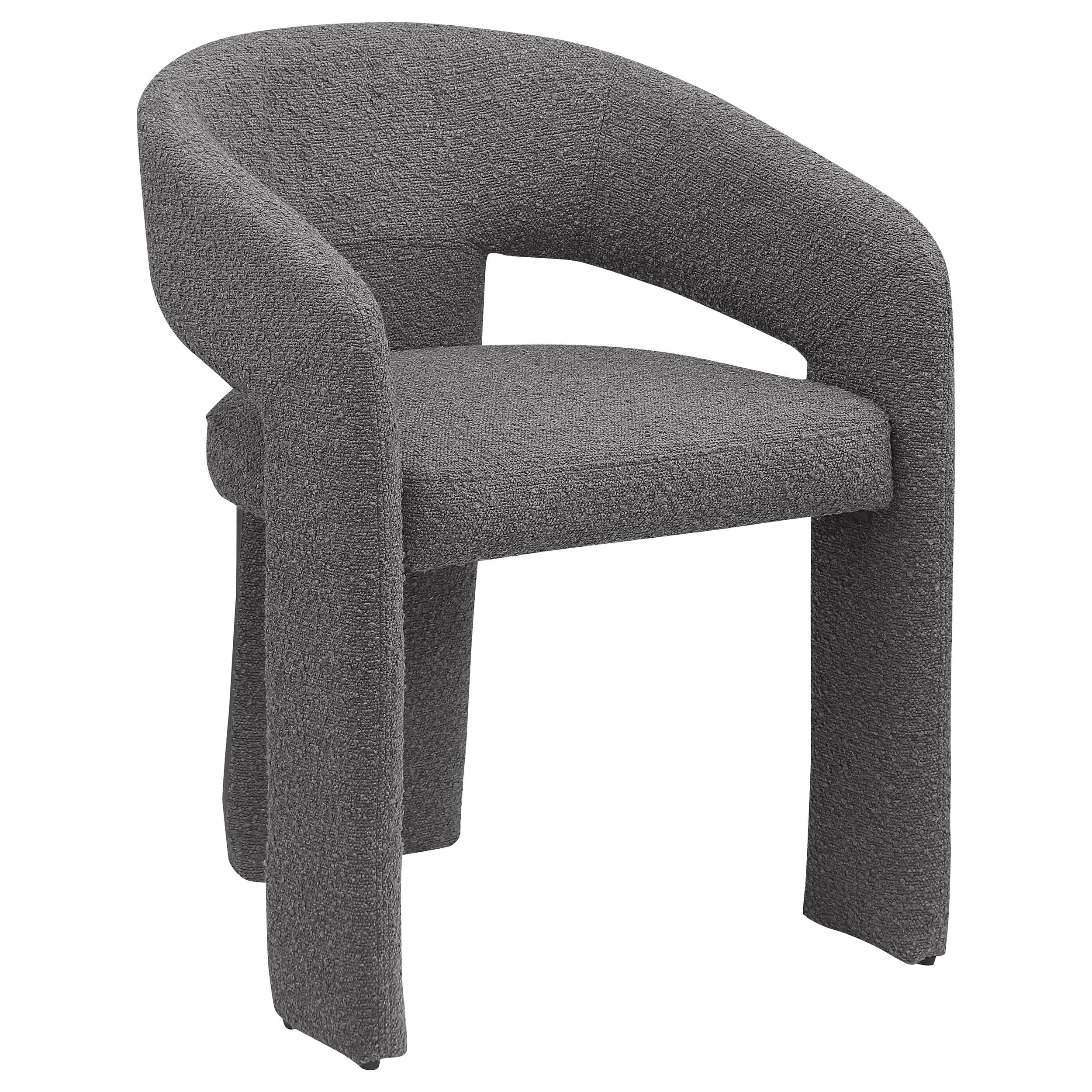 Coaster Home Furnishings Eudora Boucle Upholstered Dining Arm Chair Grey