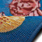 Liora Manne Esencia Machine Washable Non-Slip Low Profile Indoor/Outdoor Mat-Transitional, Coastal, Seashell, Whimsical, Shell We Dance Aqua 2' X 2'10'