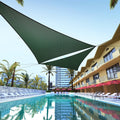 ColourTree TAPT20 Custom Size Order to Make 22  x 23  x 31.8  Green Right Triangle Sun Shade Sail Canopy Mesh Fabric UV Block