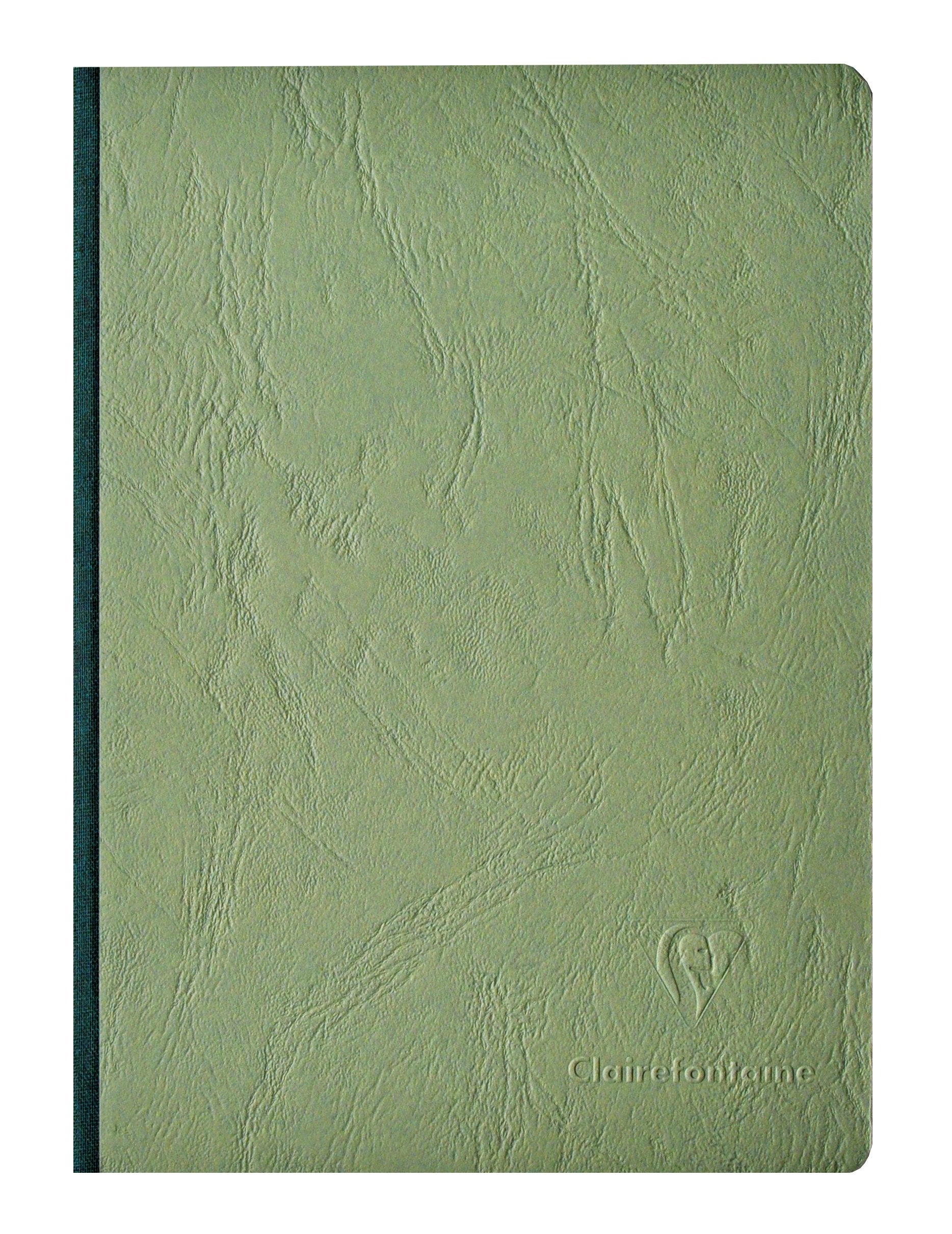 Clairefontaine Basic Large Clothbound Notebook (6 X 8.25) Green 192 Pages
