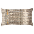 Rizzy Home Abstract 14" x 26" Poly Filled Pillow with Recycled Cotton Cover-Gray