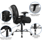 Flash Furniture Big & Tall Office Chair | Adjustable Height Mesh Swivel Office Chair with Wheels