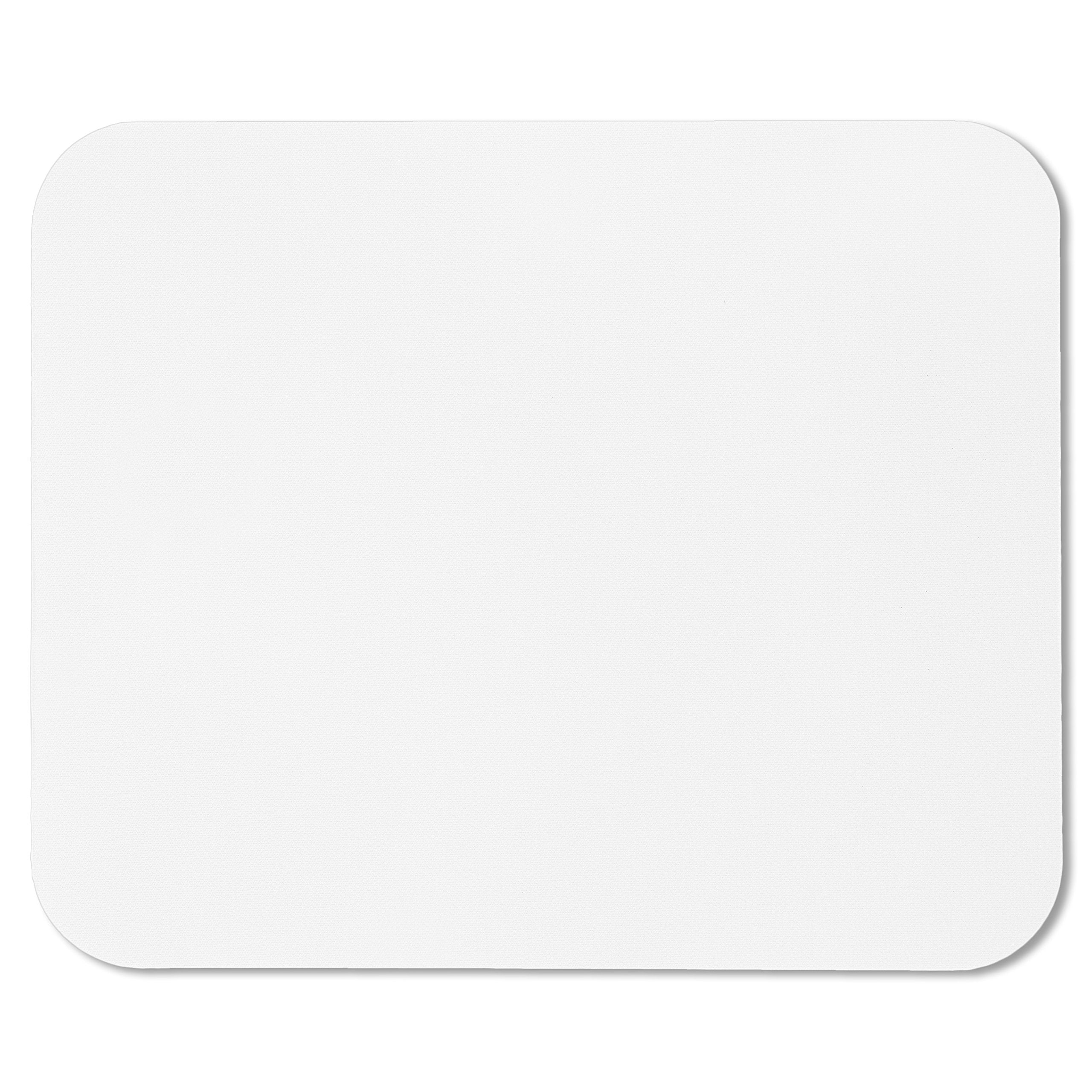 Quality Selection Mouse Pad White Non-Slip Rubber Base Computer Mousepad,Tracking Accuracy And Smooth Surface Mouse Control, Sta