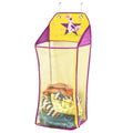 Store & Score Over The Door Hanging Kids Fun LED Cheerleader Light-Up Collapsible Mesh Laundry Hamper, Toy Chest, Heavy Duty Met