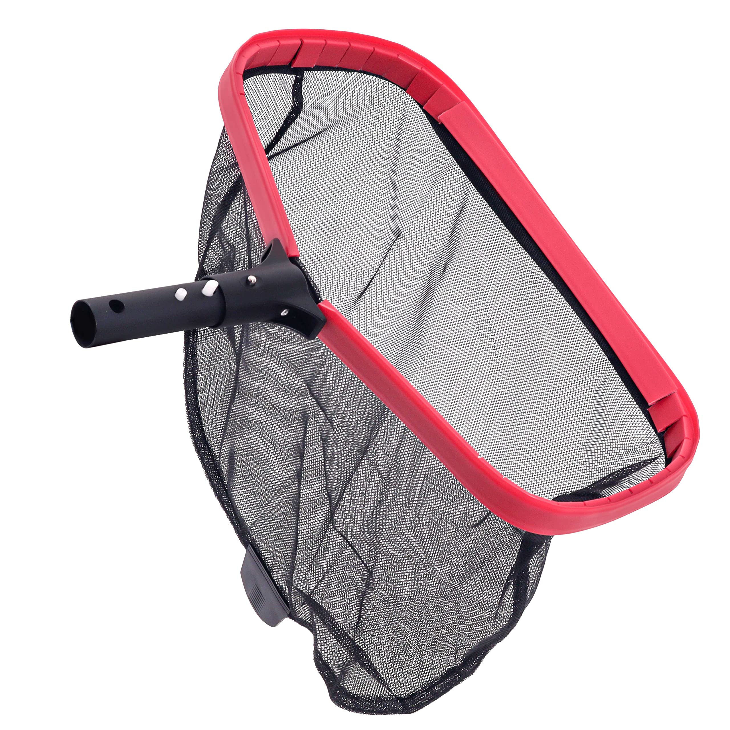 U.S. Pool Supply Professional Heavy Duty 17' Swimming Pool Leaf Skimmer Rake With Deep Net Bag - Strong Aluminum Frame For Fast