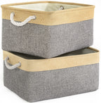 TheWarmHome Storage Basket for Organizing - 3 Pack 14x10x7 inch Large Collapsible Storage Bin for Shelves, Fabric Storage Cubes 