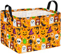 HUAYEE Happy Halloween Ghost Storage Basket Gift Laundry Bins Collapsible Storage Baskets Bins with Handles Laundry Basket Nurse
