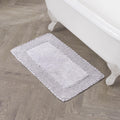 Laura Ashley Ruffle Border 100% Cotton Bath Rug, Purple, 20x 34