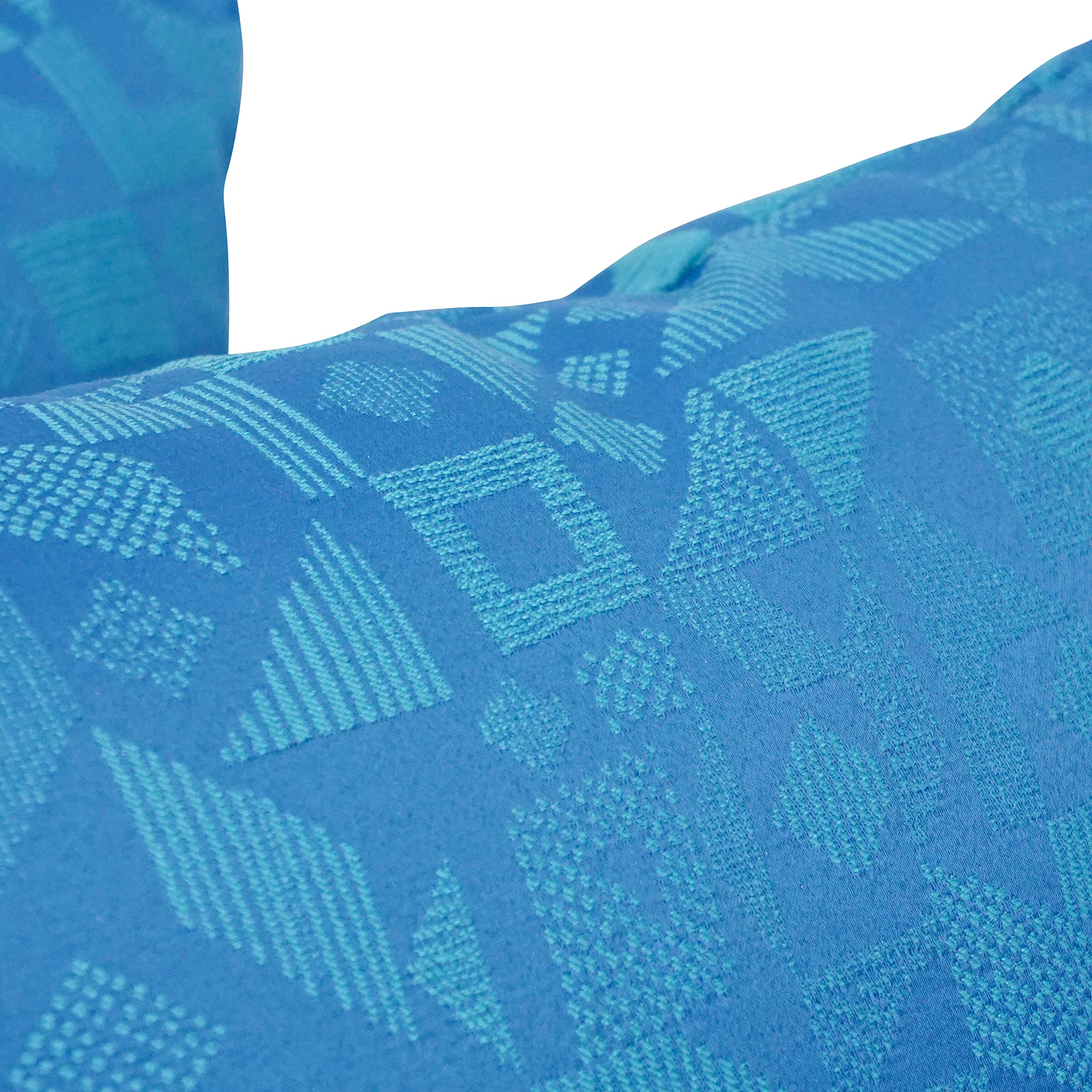 Blazing Needles Square Polyester Jacquard Throw Pillows, 17&quot;, Nina Skippe 4 Count