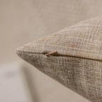 Home Brilliant Euro Shams Pillow Covers 26X26 Lined Linen Decorative Square Pillow Covers Neutral Decorative Pillowcases For Bed