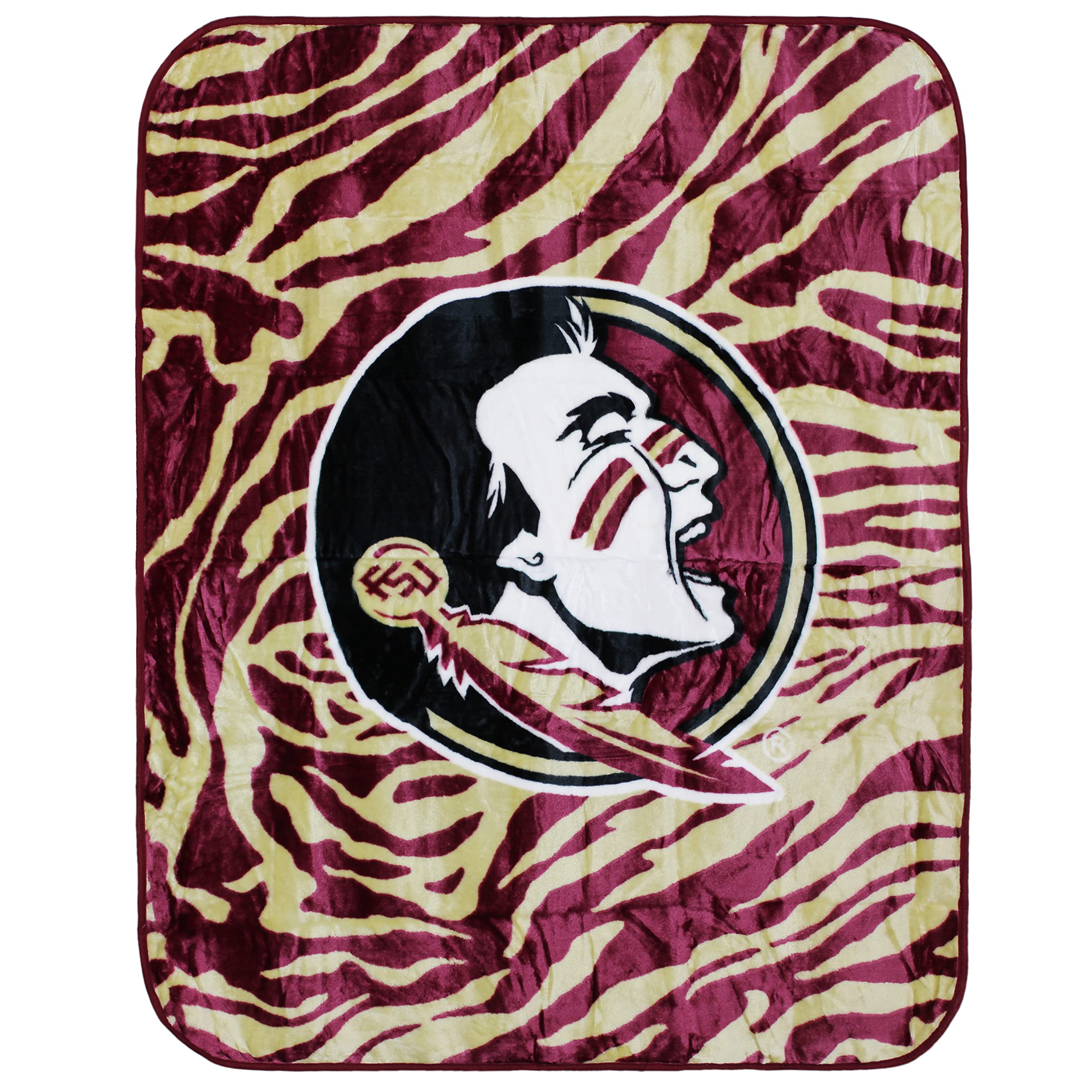 College Covers Florida State Seminoles Raschel Throw Blanket, 60 In By 50 In