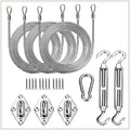 Colourtree Hardware Kit Set For Triangle Sun Shade Sails Canopy, Easy-Tensioning, 316 Military-Grade Stainless Steel(6 Inch Hard