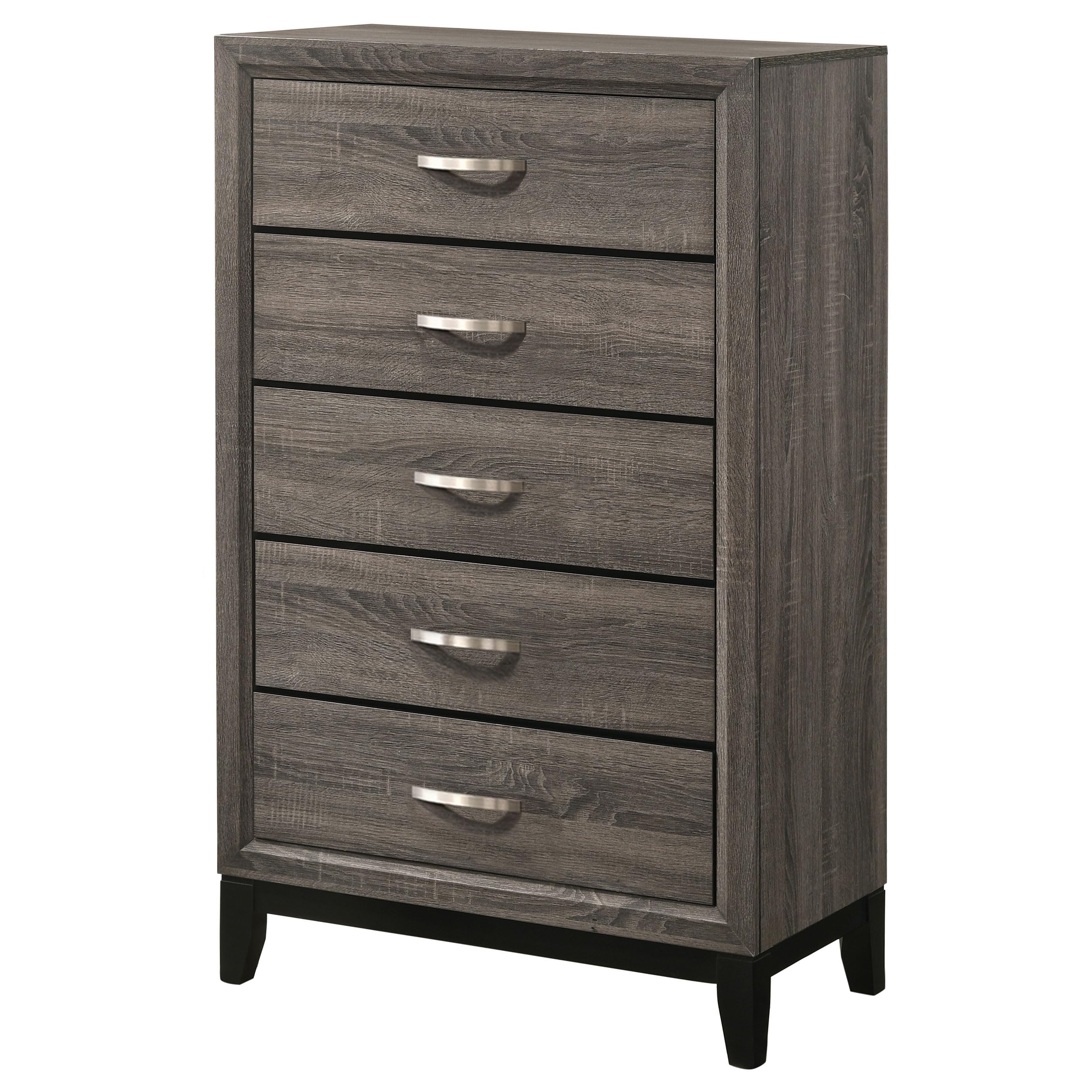 Coaster Home Furnishings Watson 5-Drawer Bedroom Chest Grey Oak