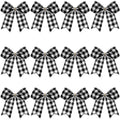 WILLBOND 12 Pieces Buffalo Plaid Bows Decorative Velvet Bows for Wreaths for Halloween Christmas Tree Party Indoor Home Decorati