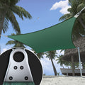 Shademart Heavy Duty 38' X 38' Green Sun Shade Rectangle Shade Sail Super Ring Canopy Awning Shades For Patio Carport Yard Uv Bl