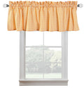 Softopia Cotton Set Of 2 Valance Curtains For Windows 54X15 For Living Room Bedroom Kitchen Windows Bathroom, 100% Cotton Farmho