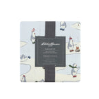 Eddie Bauer - Full Sheets, Cotton Flannel Bedding Set, Brushed For Extra Softness, Cozy Home Decor (Skating Penguin, 4 Pcs, Full)