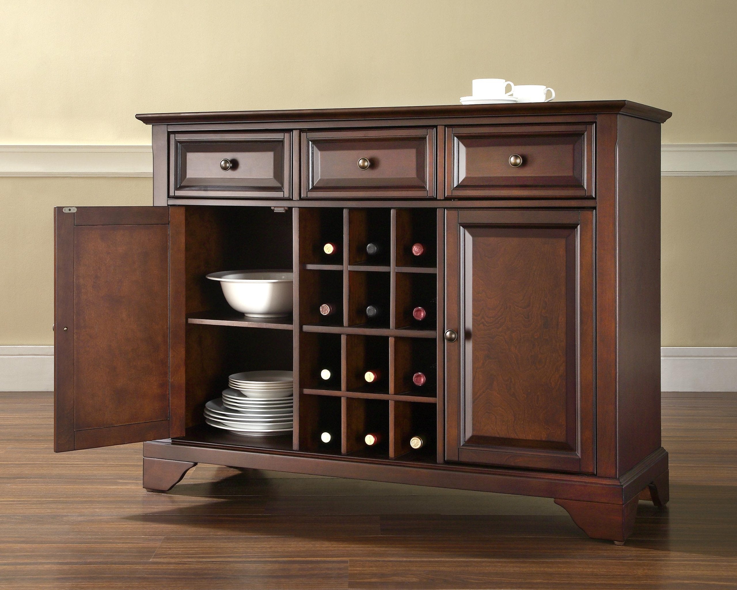 Crosley Furniture Lafayette Wine Buffet/Sideboard - Thumbnail 3