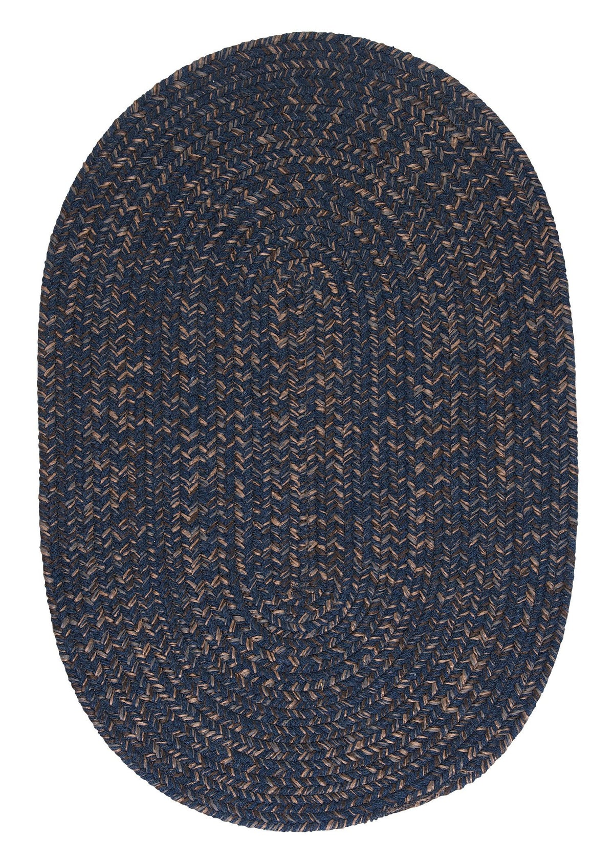 Hayward Oval Area Rug, 2 By 8-Feet, Navy