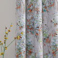 Mysky Home Curtains 108 Inch Length 2 Panels For Living Room Bedroom Thermal Insulated Orange Floral Room Darkening Curtains Gro